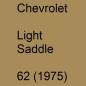 Preview: Chevrolet, Light Saddle, 62 (1975).